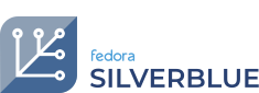 Logo do Fedora Silverblue